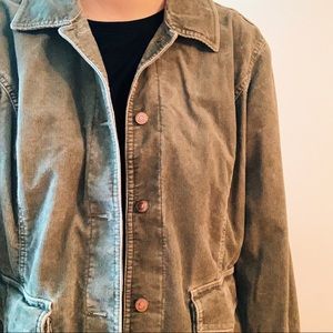 Green corduroy Eddie Bauer jacket